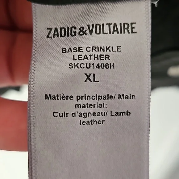 Zadig&VoltaireBase crinkle leather jacket - Picture 14 of 14